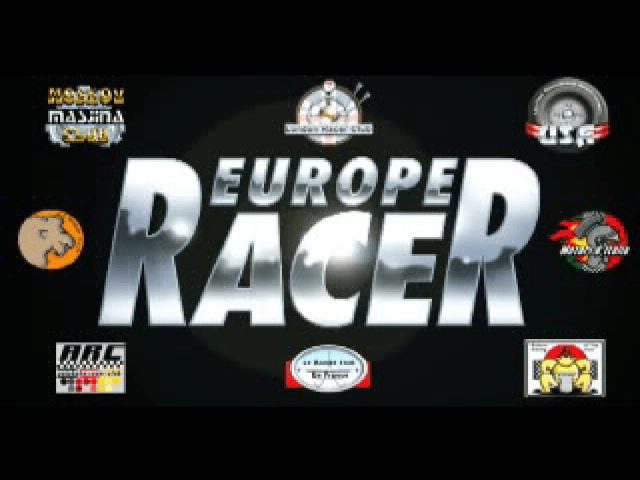 Europe Racer title screen for Playstation